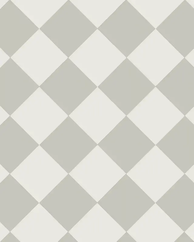 Klinkkeri - Ruudullinen 15 x 15 cm helmenharmaa/valkoinen Uutuus