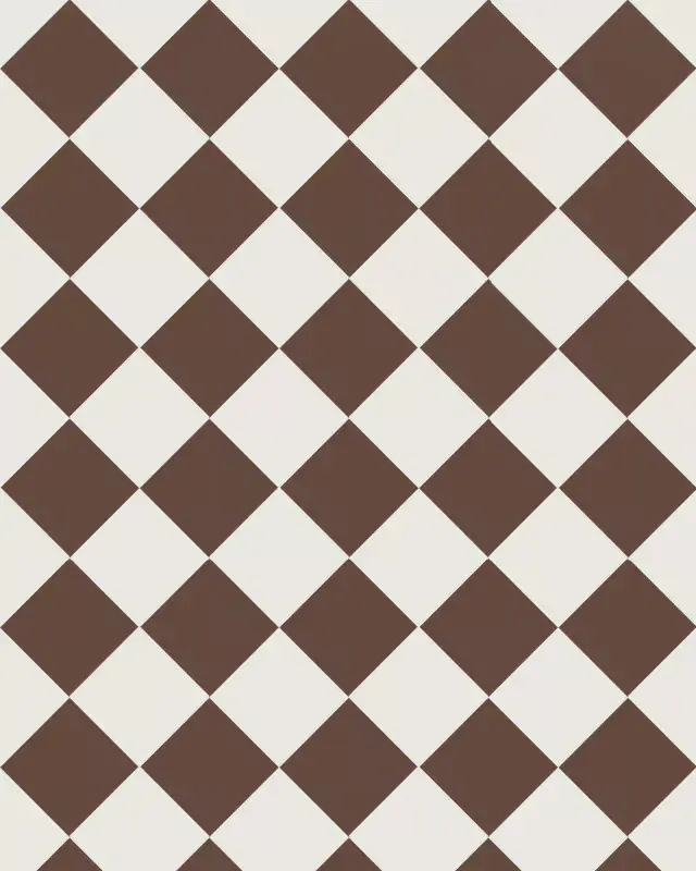 Klinkkeri - Ruudullinen 10 x 10 cm suklaanruskea/valkoinen Edullinen Hinta