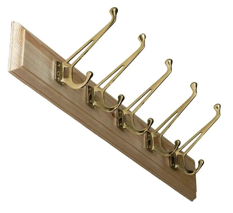 Eniten Myyty Kroklist 65 cm mänty klassisella vaatekoukulla, messinki