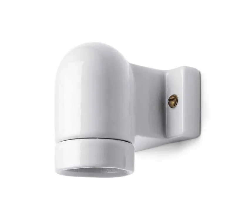 Lampunpidin valkoinen posliini seinäasennukseen E27/Max 75W Nopea Toimitus