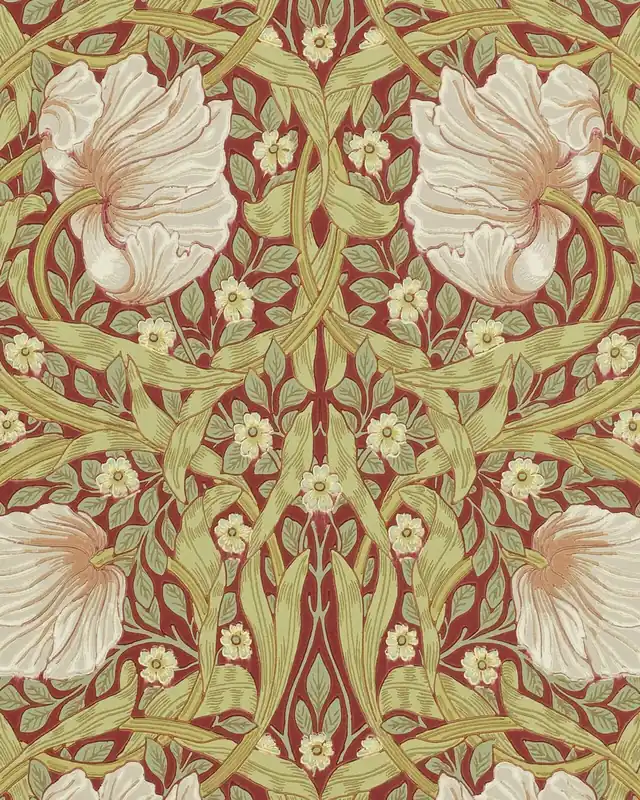 Eniten Myyty William Morris & Co. Tapetti - Pimpernel Brick/Olive