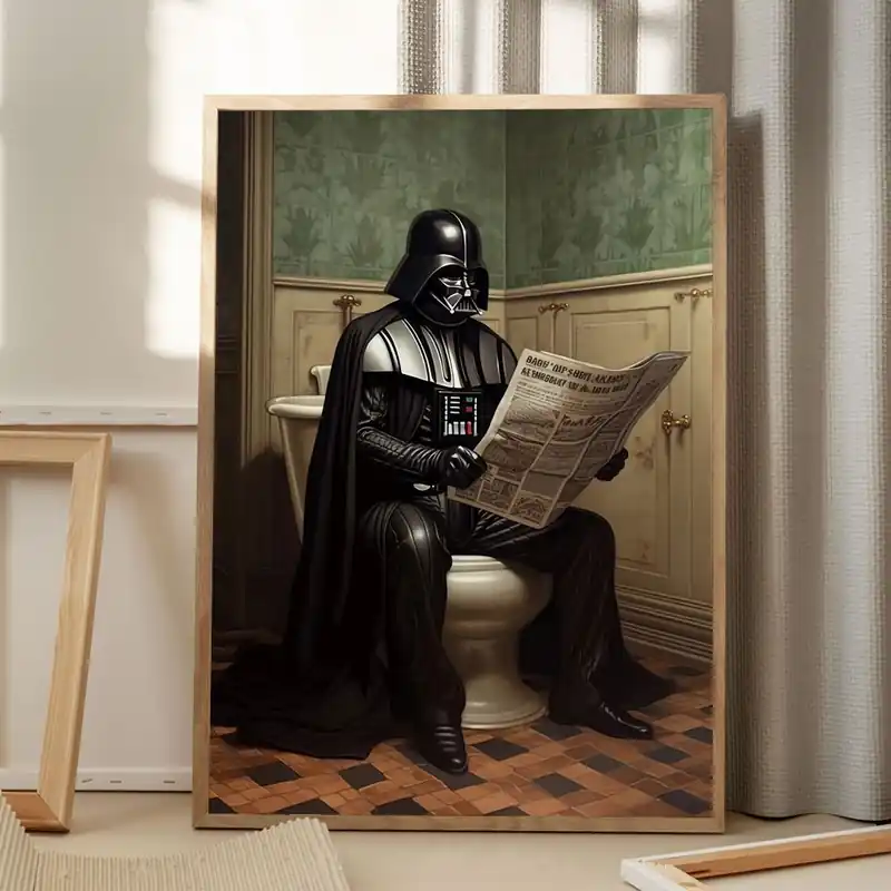 Vain Rajoitetun Ajan Darth Vader Kylpyhuone Juliste