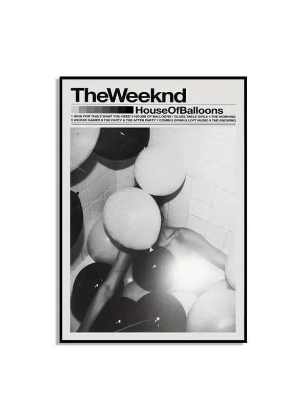 Älä Missaa House of Balloons Musiikkijuliste