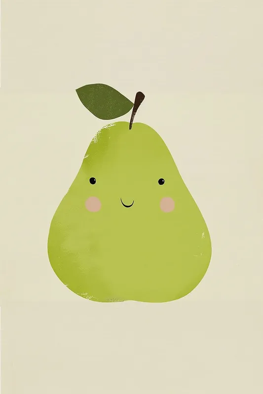 Pikatoimitus Juliste - Hymyilevä Päärynä