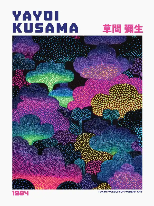 Juliste - Yayoi Kusama Taide Tilaa Nyt