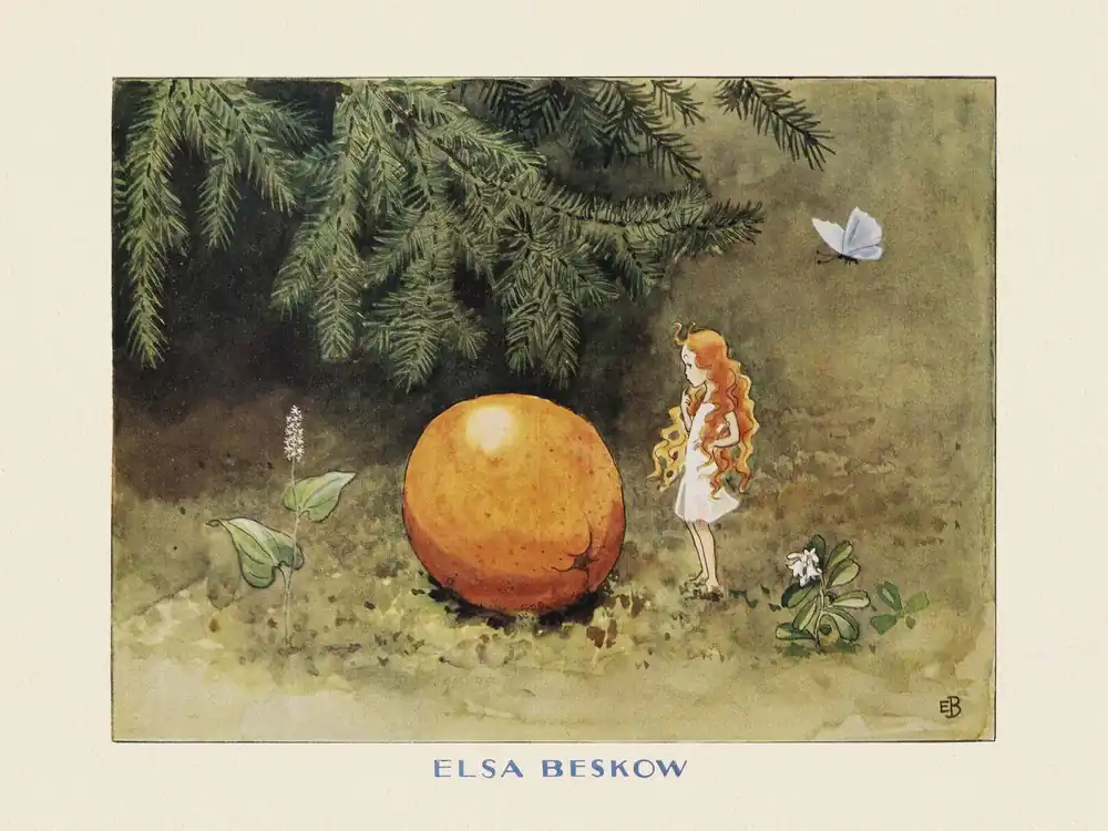 Alkuperäinen Poster - Elsa Beskow Illustration