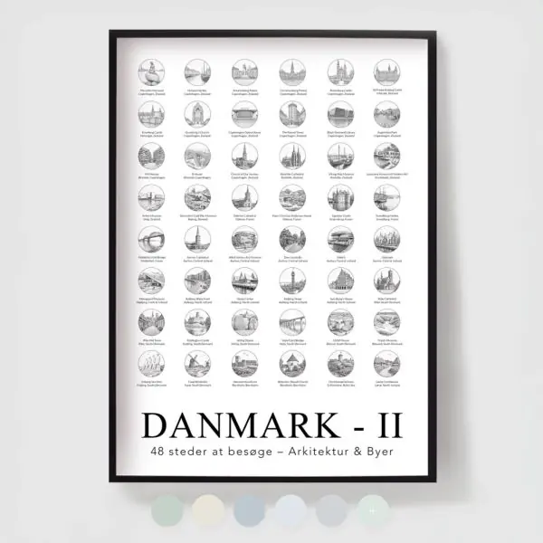 ‘Danmark II - 48 paikkaa, joissa vierailla - Maamerkit & Arkkitehtuuri‘ Alennus