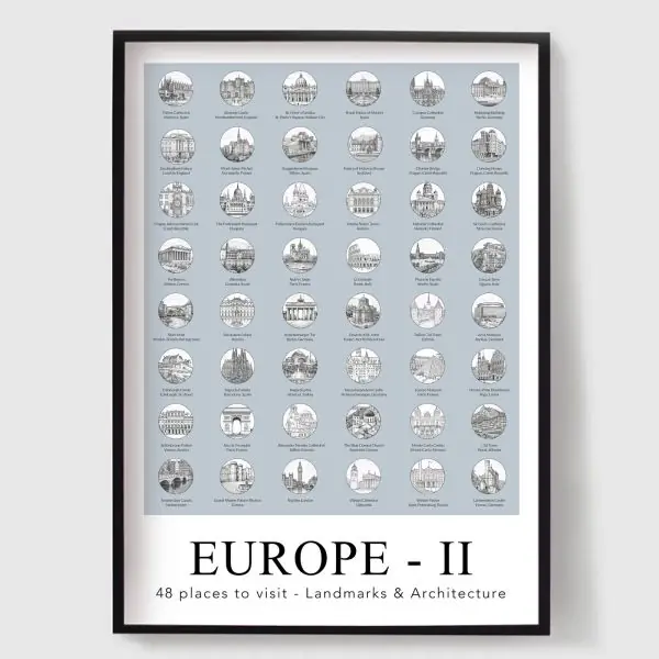 Poisto ‘Europe II - 48 paikkaa vierailulle - Maamerkit & Arkkitehtuuri‘