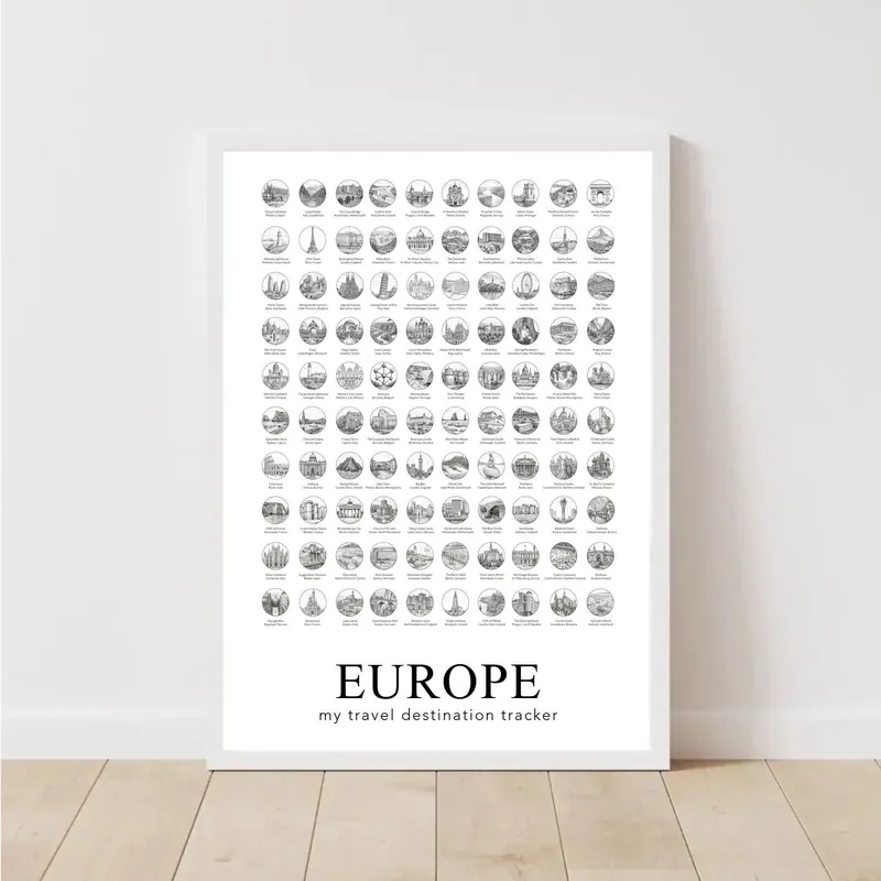 Aito ‘Europe Version 2 - 100 paikkaa, joissa vierailla‘