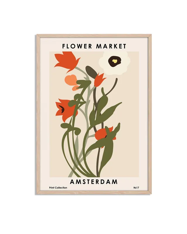 Flower Market Amsterdam Juliste Osta Nyt