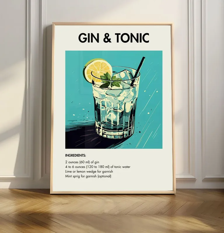 Kausialennus Gin & Tonic Juliste