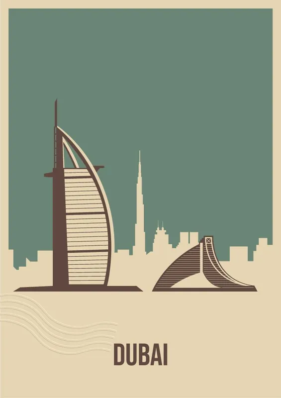 Dubain horisontti juliste Kuuma Tarjous
