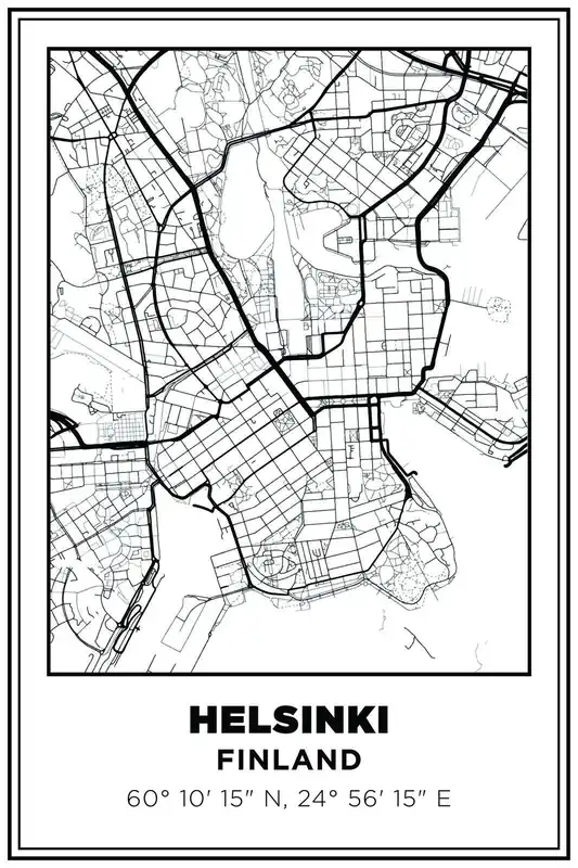Helsinki Karttajuliste Aito