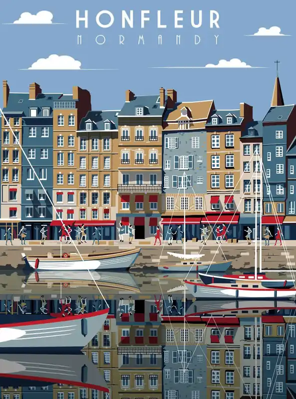 Kuuma Tarjous Honfleur Normandia Seinäjuliste