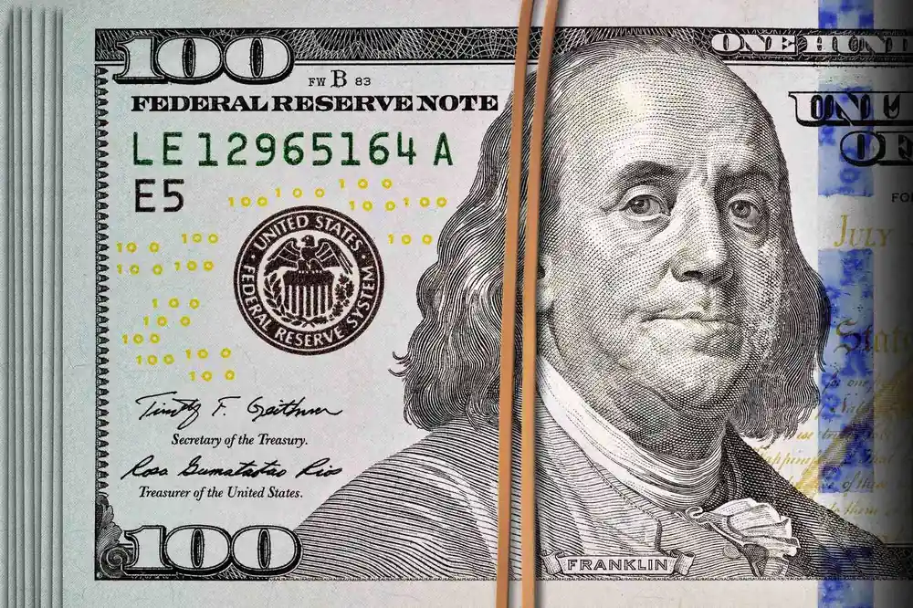 Juliste - 100 Dollarin Seteli Korkea Laatu