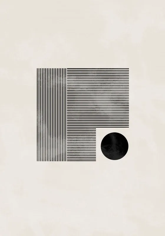 Poisto Juliste - Abstrakti Geometrinen Muotoilu