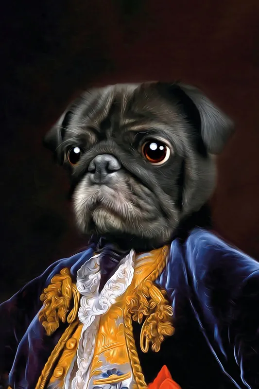 Juliste - Kuningas Pug Vaateissa Päivän Tarjous
