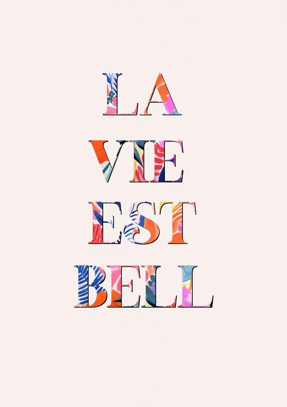Juliste - La Vie Est Belle Uutuus