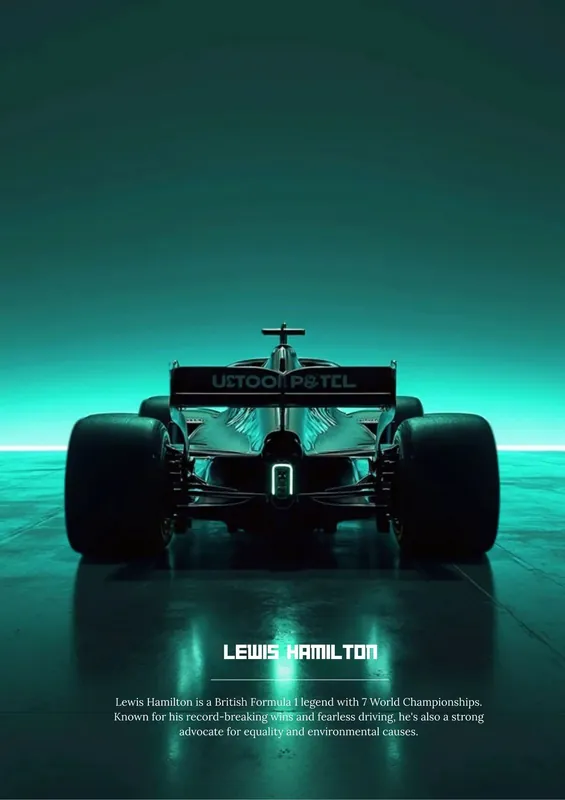 Alennus Juliste - Lewis Hamilton Racing / Sarja 2