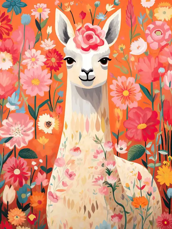 Päivän Tarjous Juliste - Llama Kukkaistaide