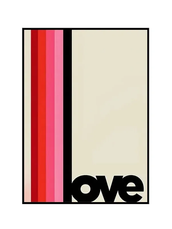 Alkuperäinen Juliste - Love Typografia