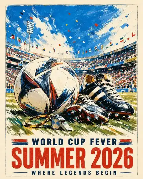 Juliste - Maailmancup Huuma 2026 Flash-Tarjous