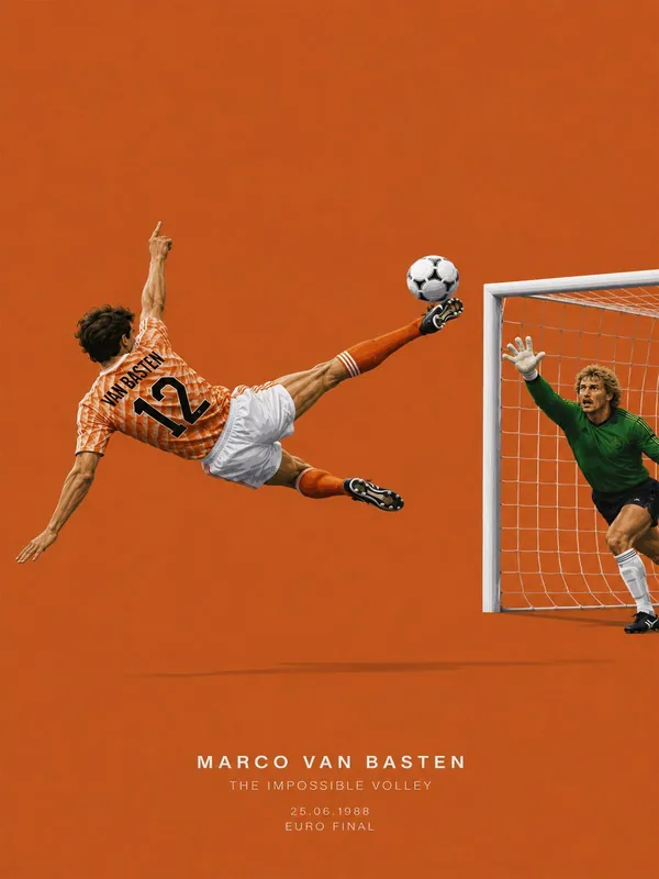 Viikonlopputarjous Juliste - Marco Van Basten Volley