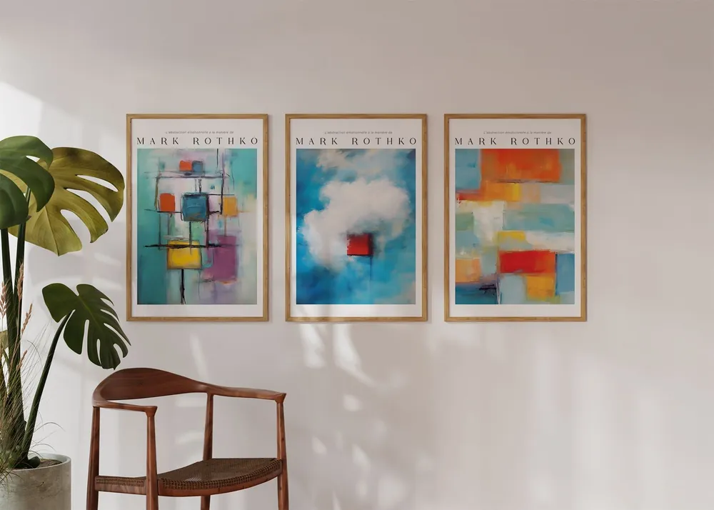 Juliste - Mark Rothko Abstract Collection / Setti 3 Kausialennus