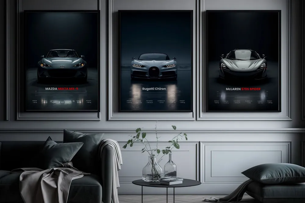 Paras Hinta Juliste - Mazda, Bugatti, McLaren / Sarja 3