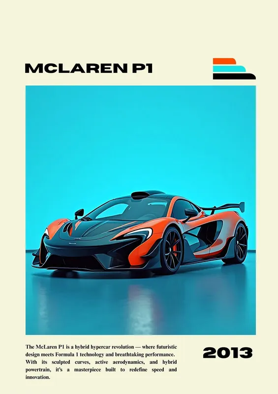 Juliste - McLaren P1 2013 Edullinen