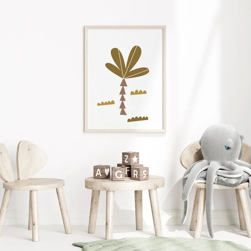 Löytö Juliste - Minimalistinen Palmupuu