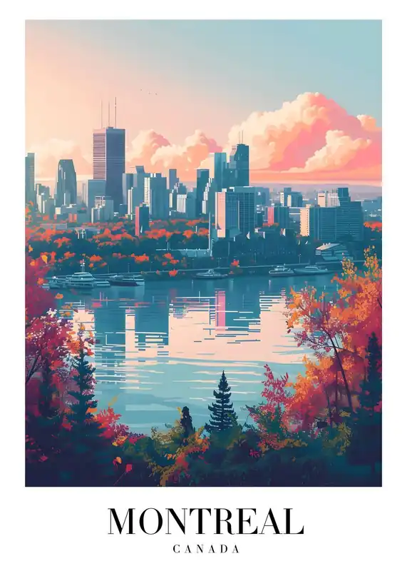 Pakollinen (Must-Have) Juliste - Montreal Kaupunkinäkymä