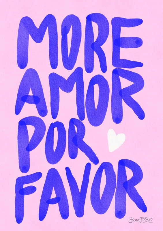 Alennettu Hinta Juliste - More Amor Por Favor