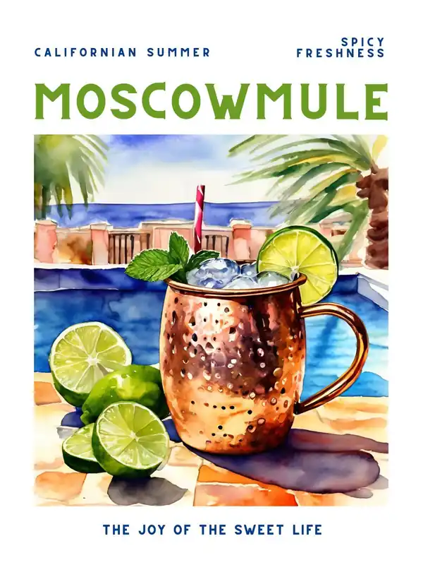 Suosittu Juliste - Moscow Mule Cocktail
