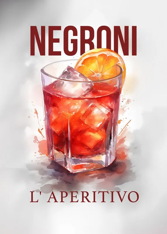 Juliste - Negroni L‘ Aperitivo Turvallinen Maksu