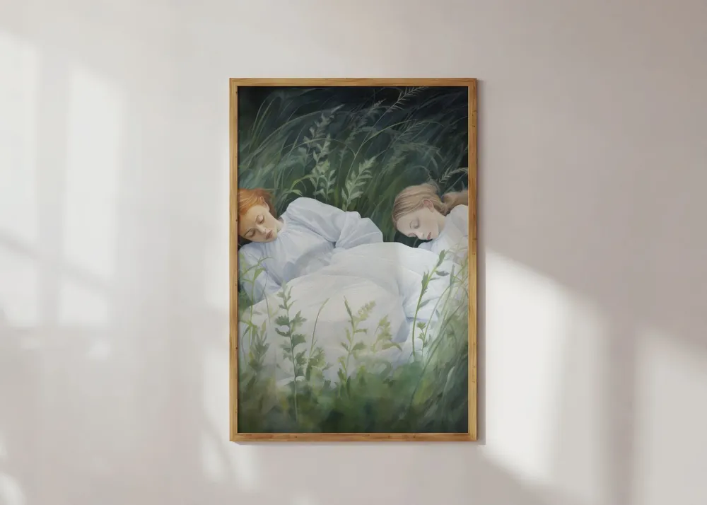 Ajankohtainen Juliste - Nukkuen Ruohoon