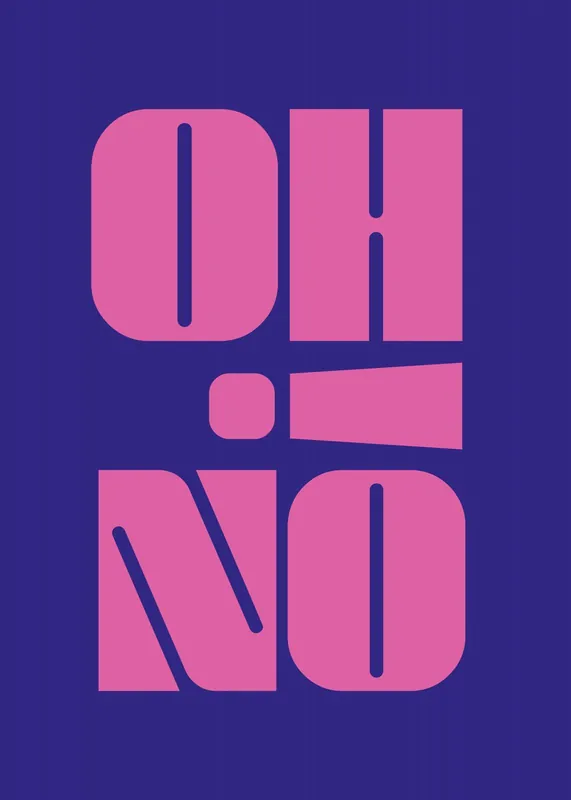 Juliste - Oh No Typografia Tarjous