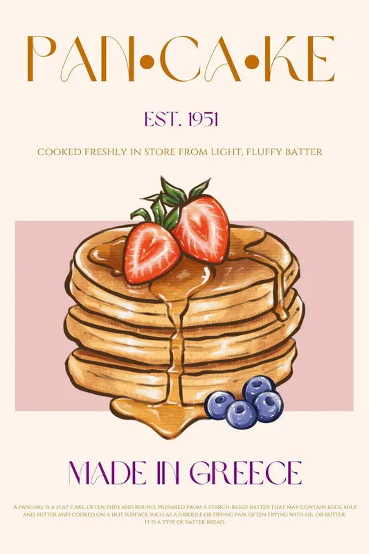 Juliste - Pannukakku Ilo Flash-Tarjous