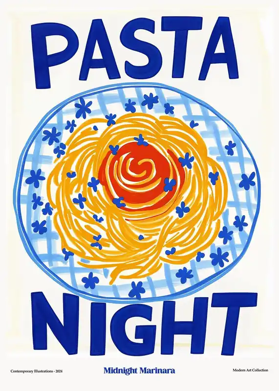 Juliste - Pasta Night Loppuunmyynti