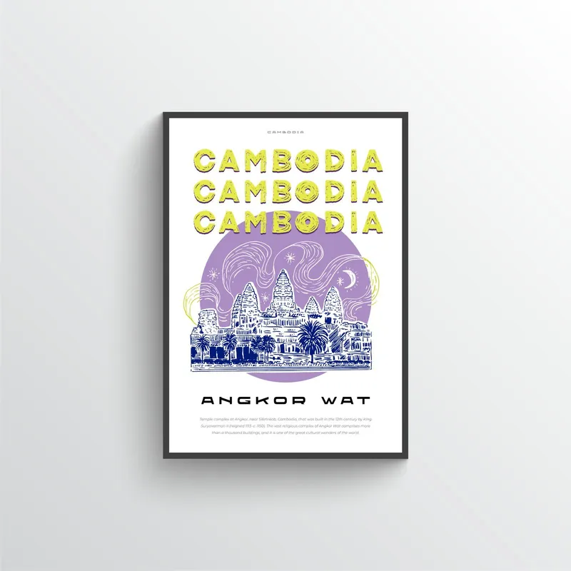 Kambodža Angkor Wat Juliste Tukkuhinta