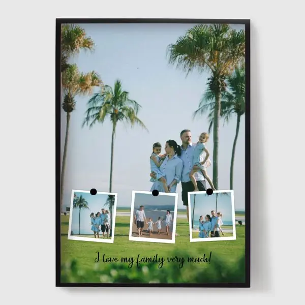 Personoitu Juliste - Räätälöidyt Perheen Muisto Polaroidit - 4 Kuvaa Tarjous