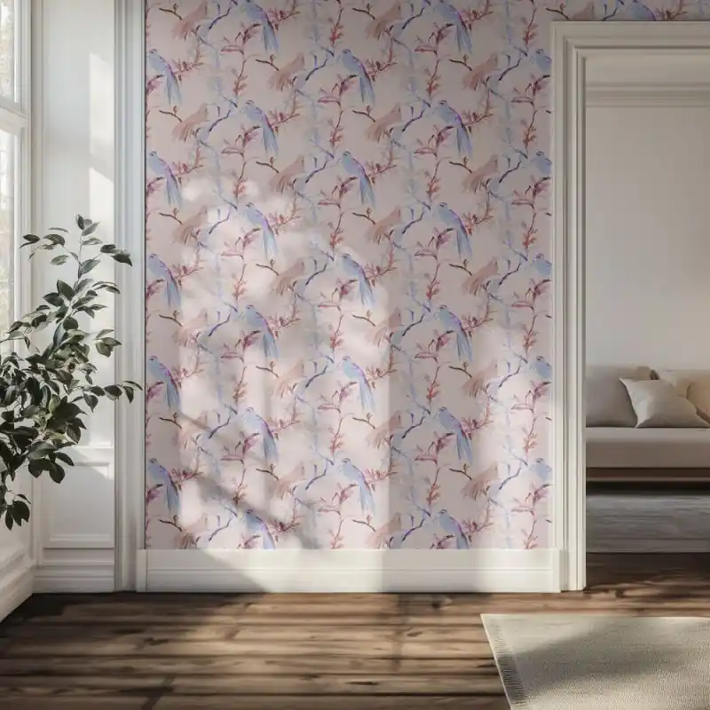 Tapetti - Lintukukkakuosi Uusi Malli