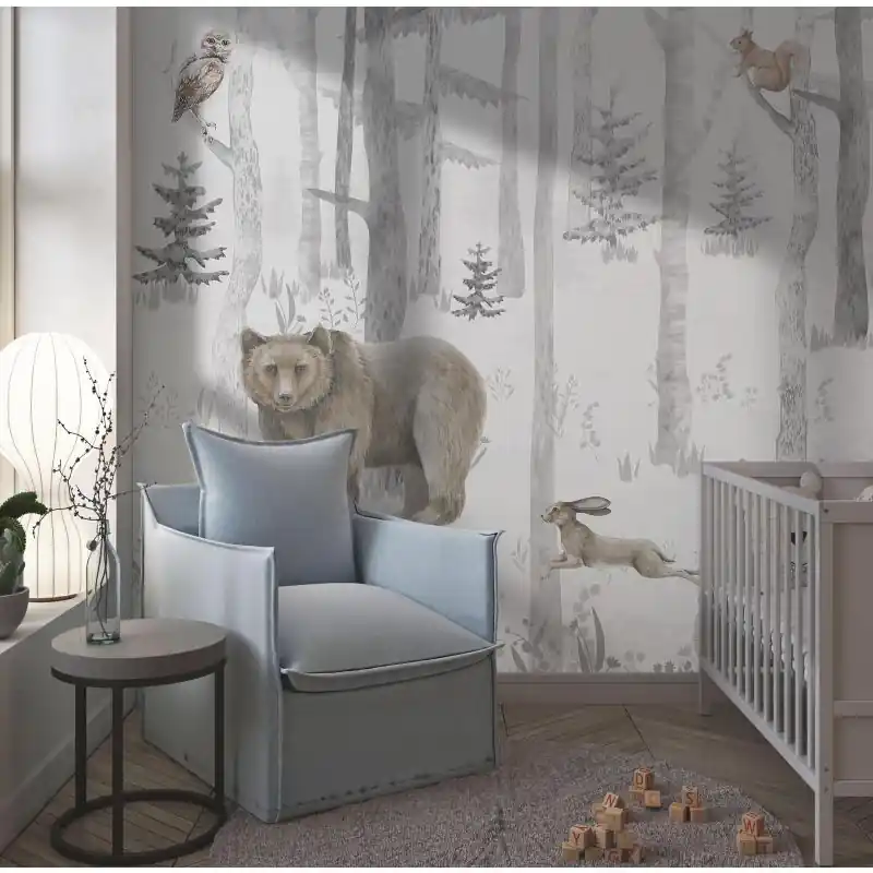 Tapetti - Metsäeläinten Kohtaus Edullinen Hinta