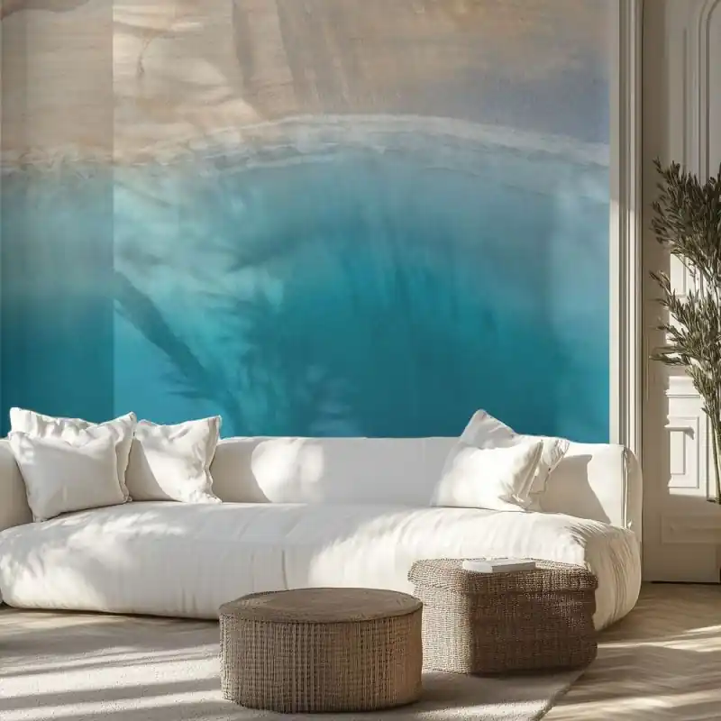 Tapetti - Ocean Waves Aerial View Halpa Hinta