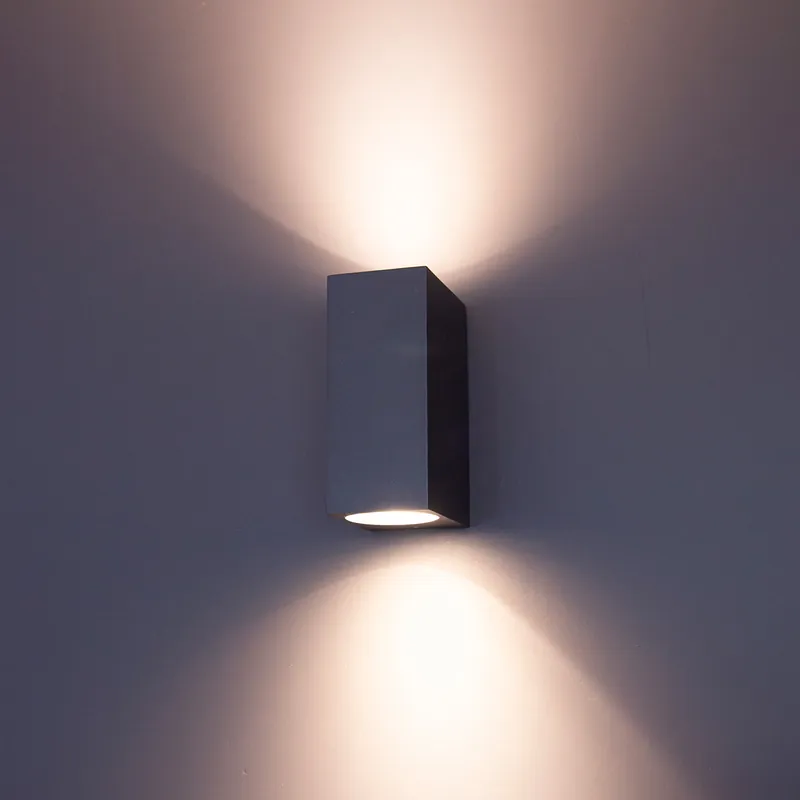 LED-seinävalaisin FTLIGHT Diva, GU10, IP44, tummanharmaa Suoraan Valmistajalta