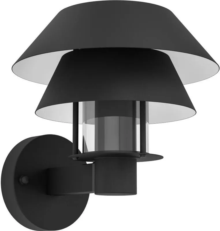 Ulkoseinävalaisin Eglo Chiappera, musta Edullinen