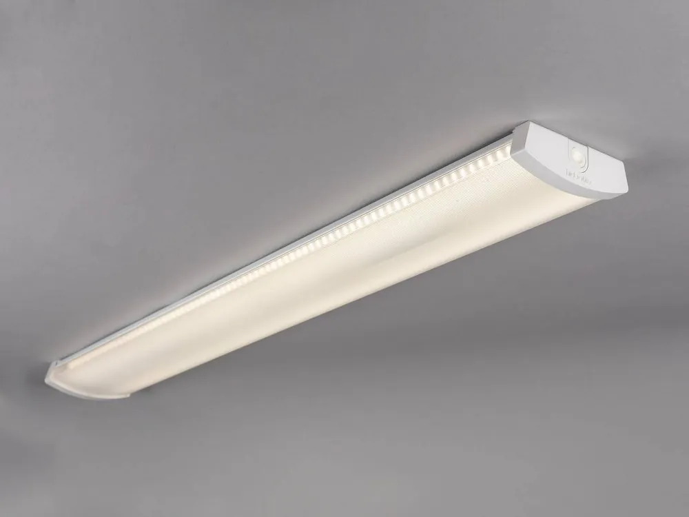 LED-teollisuusvalaisin Hide-a-lite Liteline Basic 1200 3000K IP44 valkoinen Turvallinen Maksu