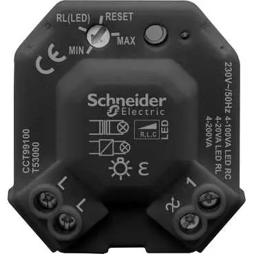 Valonsäädin SDM100LED RCL uppoasennettava Tehdashinta