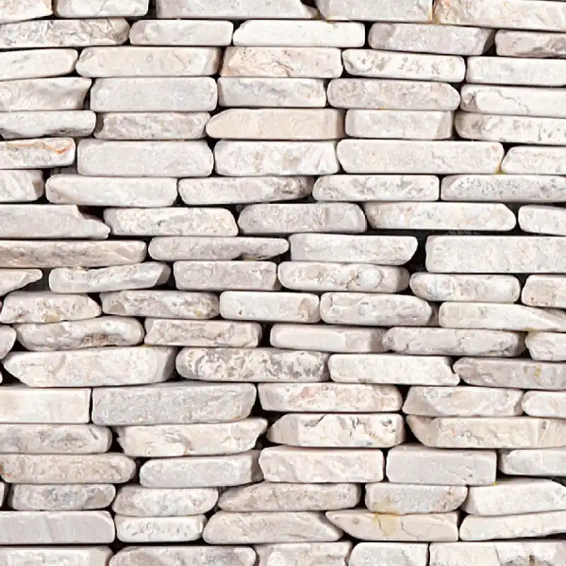 Eniten Myyty Marmorimosaiikki Qualitystone Standing White Interlock, verkolla, vapaa mitta