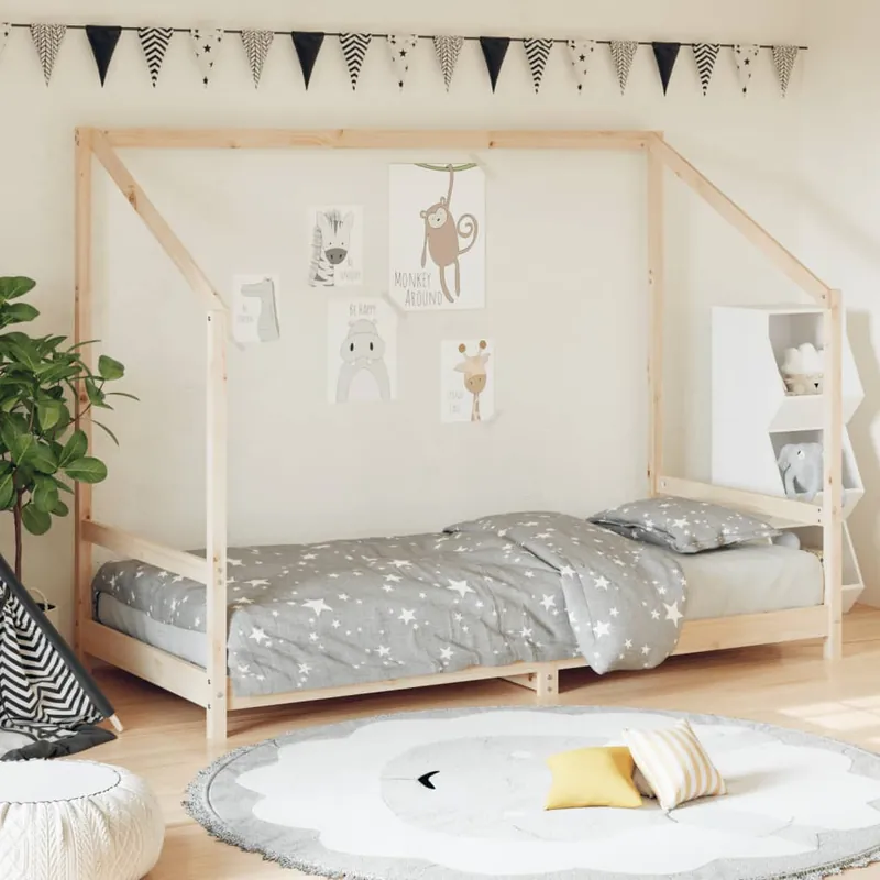 Tilaa Nyt Lasten sängynrunko 90x200 cm, käsittelemätön mäntyä